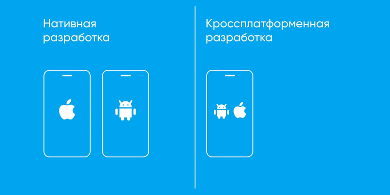 Приложение работает на одной или двух платформах