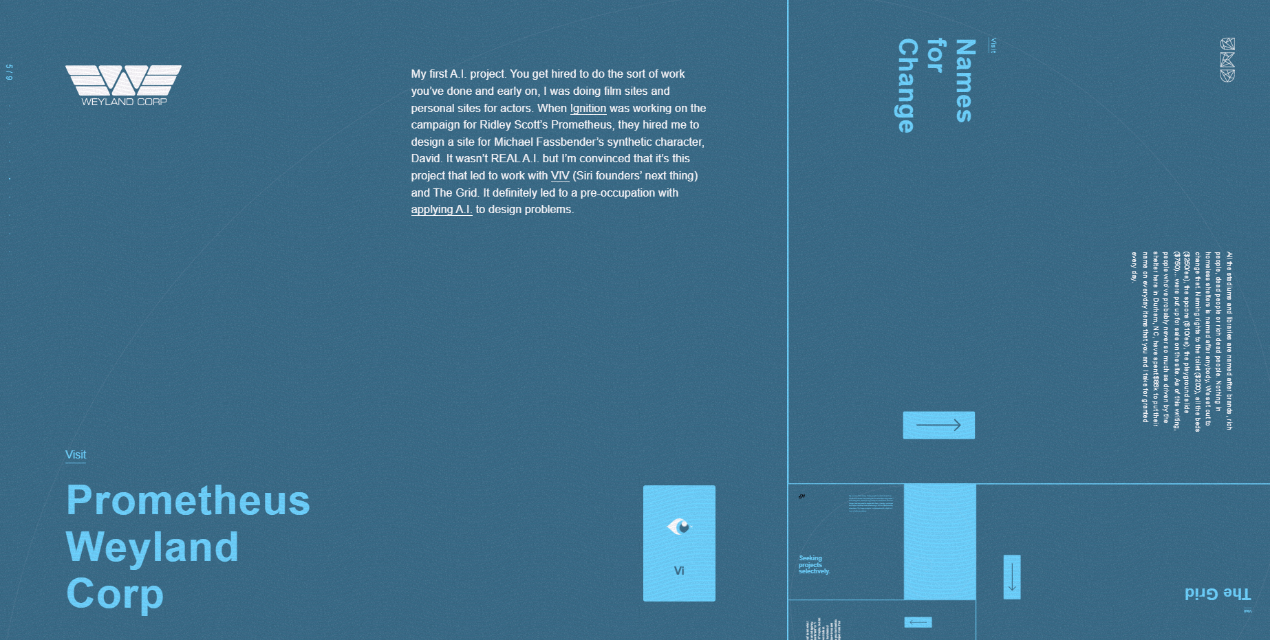 Оригинальный пример для личного веб-сайта