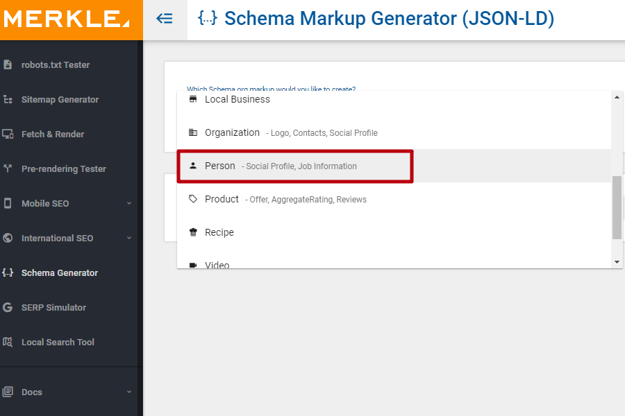 Schema Markup Generator