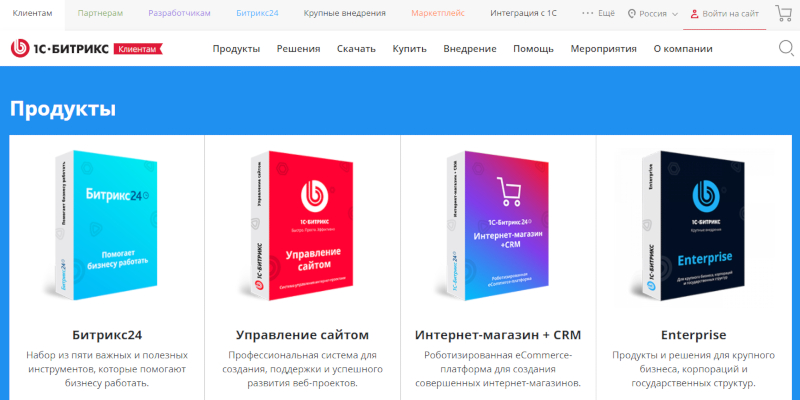 Продукты Битрикс