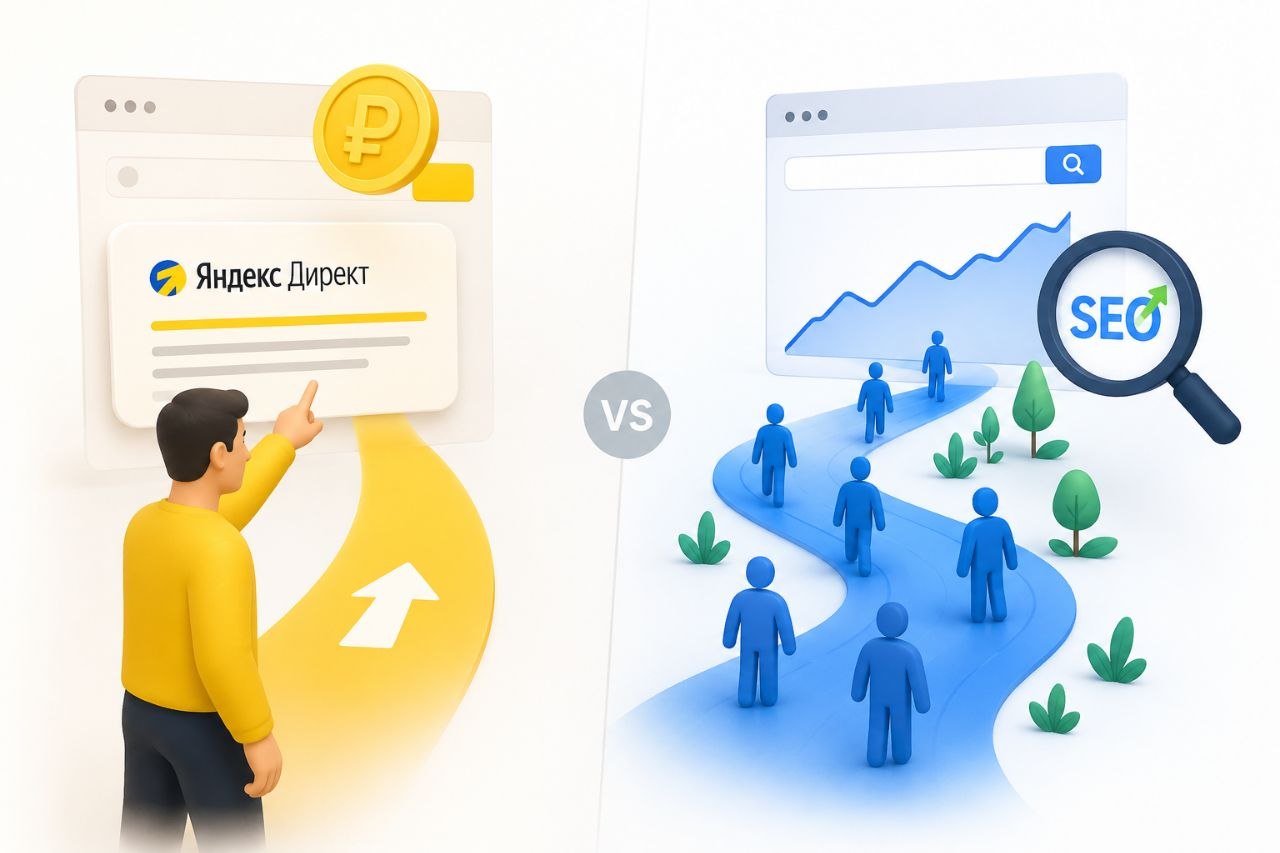 SEO и Яндекс Директ как основные каналы продвижения сайта