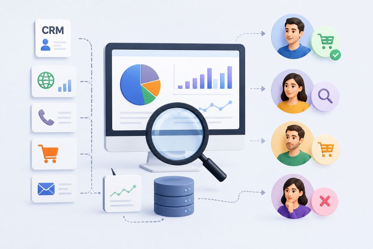 CRM и аналитика помогают сегментировать клиентов по этапам