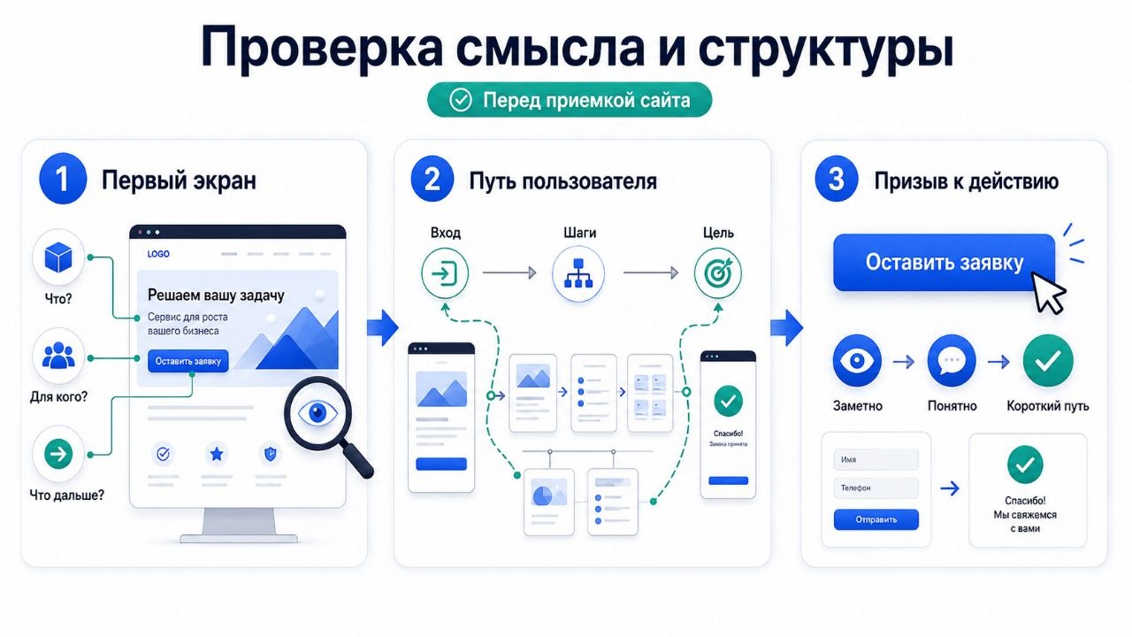 Проверка первого экрана, пути пользователя и кнопки заявки 