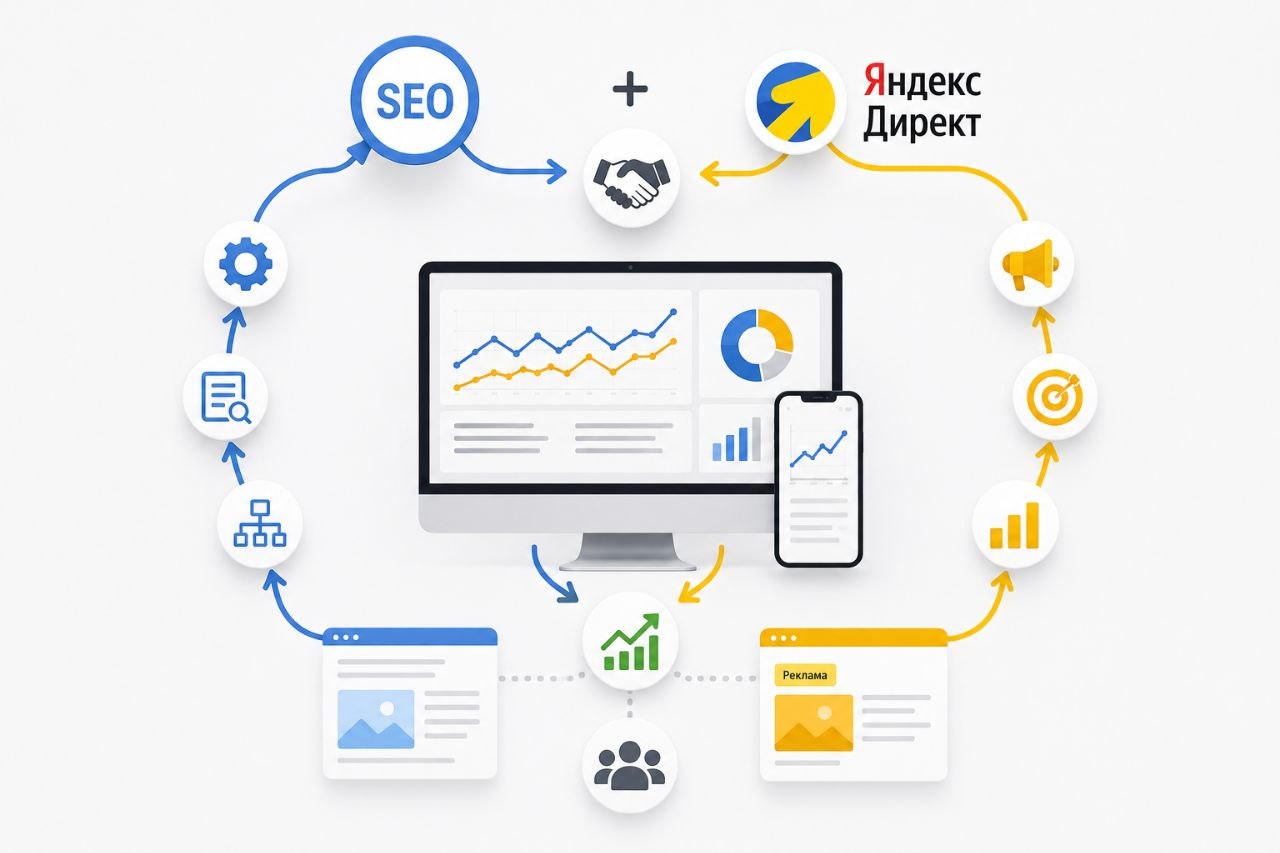 Совместная работа SEO и Яндекс Директ для роста бизнеса