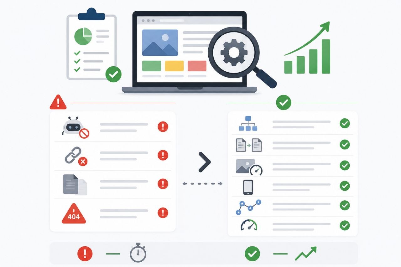 SEO-аудит сайта помогает исправить ошибки и улучшить позиции