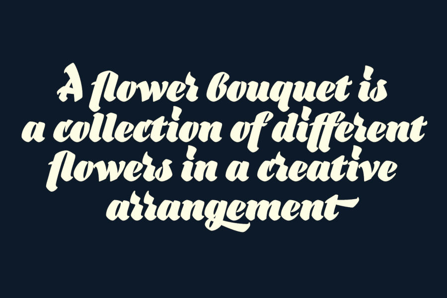 Пример акцидентного шрифта